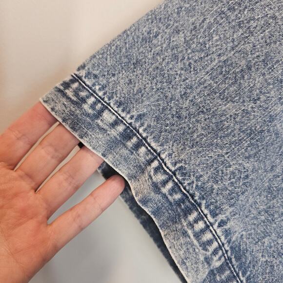 Joan Rivers Denim Short Sleeve Casual Button Down Top Shirt Size 2X - Picture 3 of 9